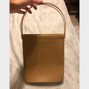Cartier Vintage Camel leather Trinity Handbag. Epic piece with a unique handle.